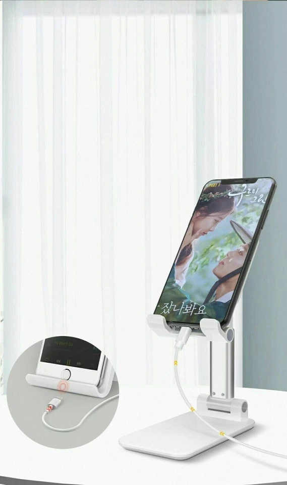 Soporte ajustable para teléfono celular tableta soporte de escritorio montaje teléfono móvil iPad iPhone Foto 4 de 4