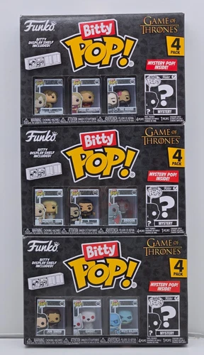 Lot of 3 - Funko Bitty Pop Game Of Thrones 4-Packs w/Mystery Bitty Pop