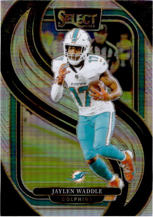 2024 Panini Select #168 Jaylen Waddle Silver Prizm