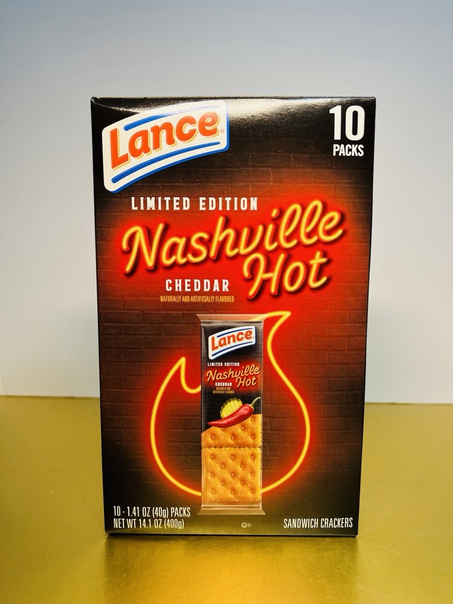 🟠 New Limited Edition Lance NASHVILLE CHEDDAR HOT Sandwich