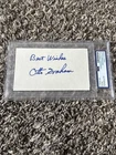 Otto Graham Autographed Index Card PSA Slabbed NFL HOF Browns Signed