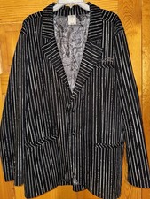 Rare Disney Store Nightmare Before Christmas Jack Skellington Blazer Jacket 2XL