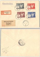 Poland #NB8-11 Polish General Government in Warsaw registered to Stuttgart, 1941