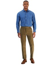 Tommy Hilfiger Mens Modern fit Dress Pants Corduroy 34 / 32 Beige Solid
