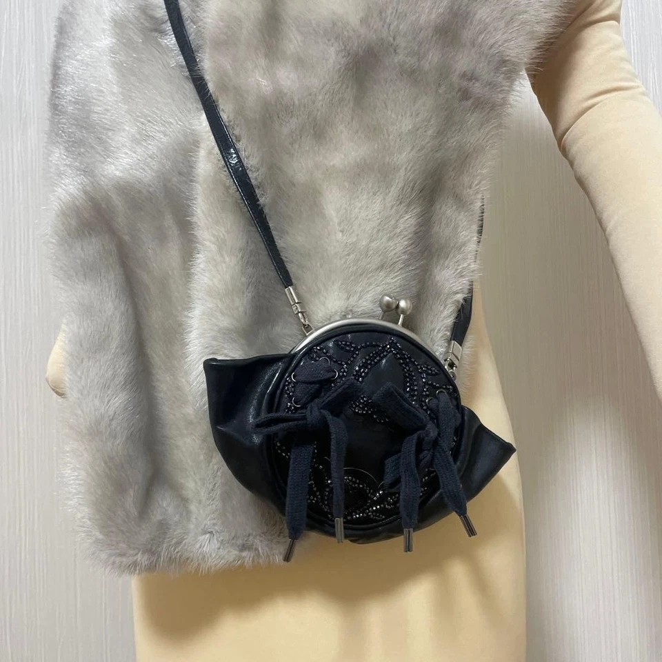 Bolso Bandolera John Galliano Cierre Beso Hombro Cartera USADO Buen Estado Foto 3 de 4