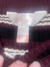 No Boundaries Sweater Dress, Size 15/17, Violet/black/white Stripe