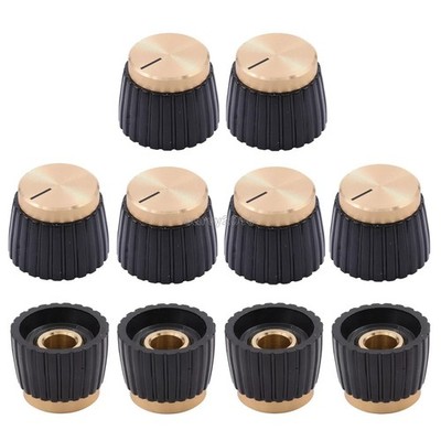 5PCS Aluminum Plastic Pointer Knob For     Guitar Effect Pedal YL *tn