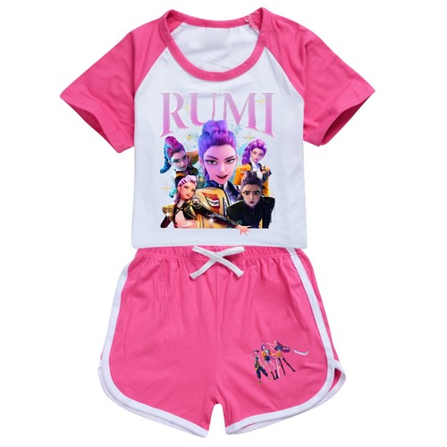 Kids Boys Girls Demons Hunter KPops T-Shirt Top Shorts Tracksuit Outfits Set UK⭐ - Picture 42 of 56