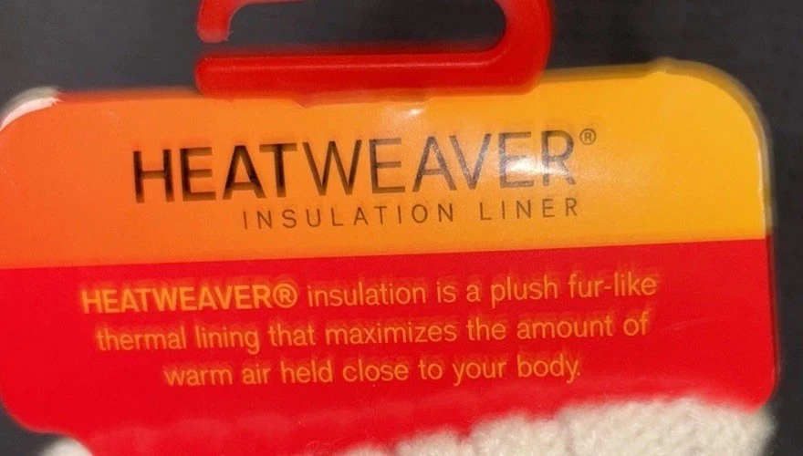 Gloves Heat Holders Cable Knit NWT Women's  Beige One Size Converter Finger - Image 2 of 3