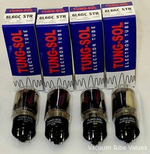 Tung-Sol Factory Platinum Matched QUAD FOUR  6L6  6L6GC-STR tubes 24 Hr Burn-i-