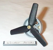 Lego Airplane Engine Head 3-Blade Propeller 7198 Bi-plane Rotor