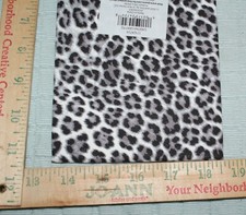 Cheetah Gray Cotton Fabric Sewing Quilting Fat Quarter 18" x 21" W Fast Shipping