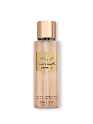 Bare Vanilla Shimmer Mist 8.4 Oz Radiant Glow Personal Fragrance Spray