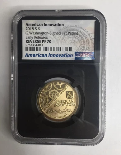 2018 S $1 American Innovation G Washington Reverse Proof NGC PF 70 Early Release