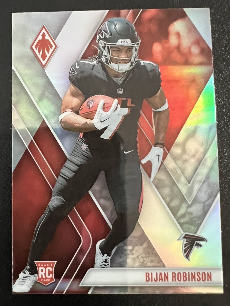 2023 Panini Phoenix # 104 Bijan Robinson Silver Rookie Falcons