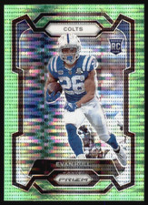 2023 Prizm Evan Hull RC #344 Neon Green Pulsar Prizm COLTS