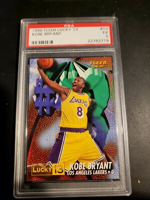 1996-97 Fleer KOBE BRYANT Lucky 13 PSA 5 EX RC ROOKIE HOT!!! | eBay