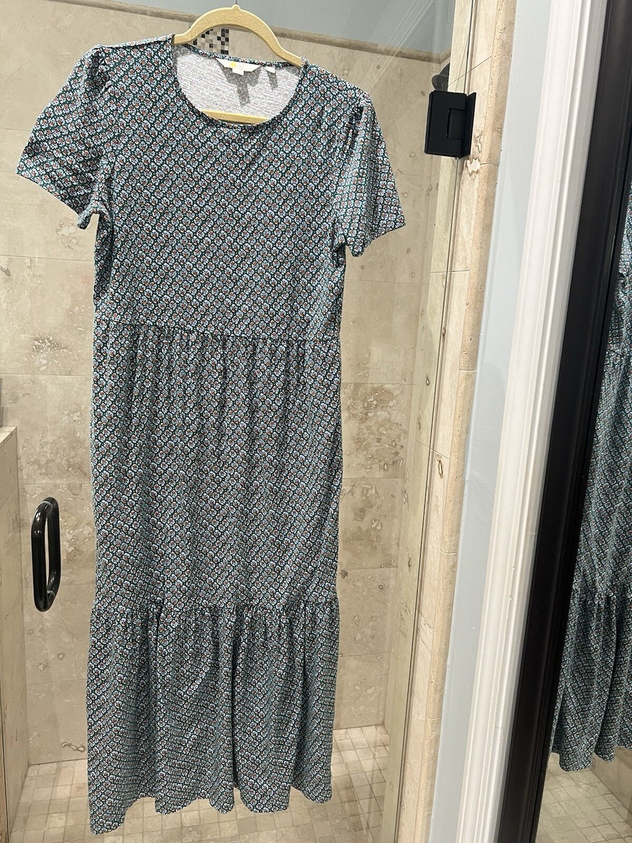 Boden Tiered Jersey Maxi Dress Short Sleeve Green Blue Boho Floral 8r | eBay Boden Tiered Jersey Maxi Dress Short Sleeve Green Blue Boho Floral 8r | eBay