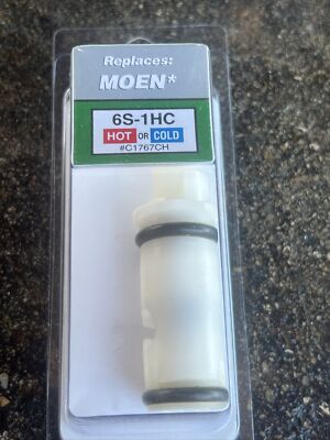 Aqua Plumb Hot/Cold Stem For Moen/Stanadyne Faucets 6S-1H/C White