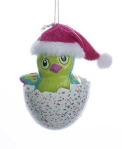 pink and green santa hat