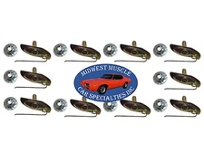Ford 5/8"-1" Body Fender Door Quarter Trim Moulding Molding Clips & Nuts 10pc A