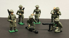 Set of 6   vintage TOY SOLDIERS maybe Barclay / Manoil 