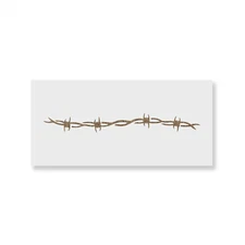 Barbed Wire Stencil - Durable & Reusable Mylar Stencils