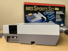 Nintendo NES SPORTS SET Console TESTED BOX video game World Cup V'Ball system