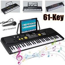 61 Tecla Piano De Juguete Para Ni os Teclado Microfono Aprender Musica Canciones