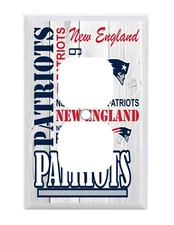 New England Patriots Subway Art Standard Wall Outlet Cover NFL football mens