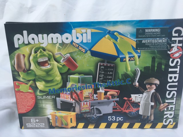 playmobil ghostbusters slimer with hot dog stand