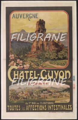 CHATEL GUYON Rylo - POSTER HQ 50x70cm eines VINTAGE POSTERS
