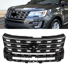 Front Bumper Upper Grille Grill Assembly For 2016 2017 Ford Explorer #FB5Z8200AC