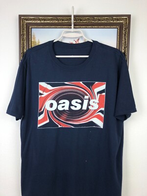 Vintage Oasis Band Shirt Big Logo Tee Over Print Mens Rare Hype