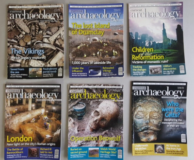 Current Archeology Magazines 2015: 6 Issues (298,299,301,303,306,307) Free Posta