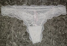 VS DREAM ANGELS lace thong Panty  NEW small white