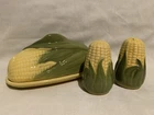 Shawnee Pottery Corn King Butter Dish #72 Small Salt & Pepper Shakers