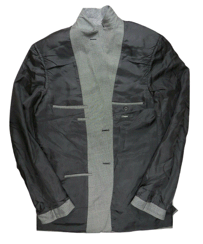 Ermenigildo Zegna Suit Jacket Blazer 44 Slim Gray Wool Birdseye Designer Recent - Bild 5 von 11