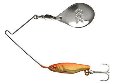 Daiwa Prorex PX Micro Spinner Fish TG 5,3g Chromed Orange Spinnerbait Kunstköder
