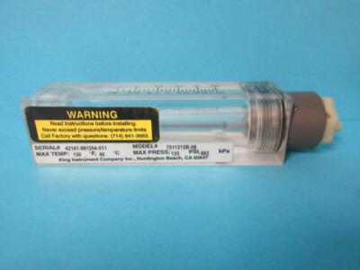 King Flowmeter - 1/2inch Fnpt Port Block Style, Inline Flowmeter2 7511212B-08
