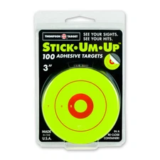 Thompson Stick-Um-Up Green 3" Adhesive Targets | Re-Close Container (100 pack)