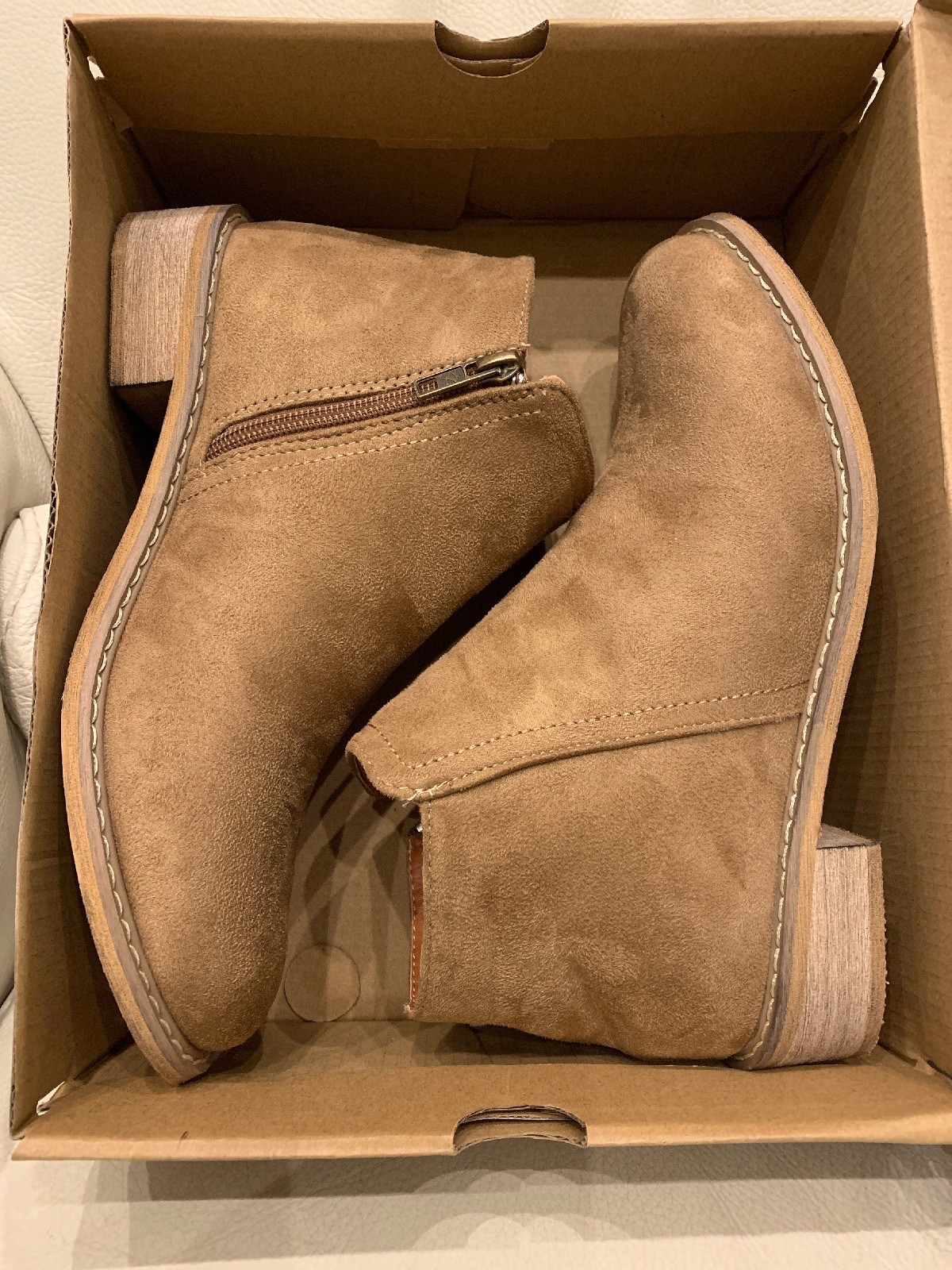 seven7 vegan suede booties