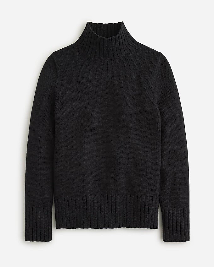 NWT Jcrew Cotton turtleneck sweater Black XXS $99 | eBay