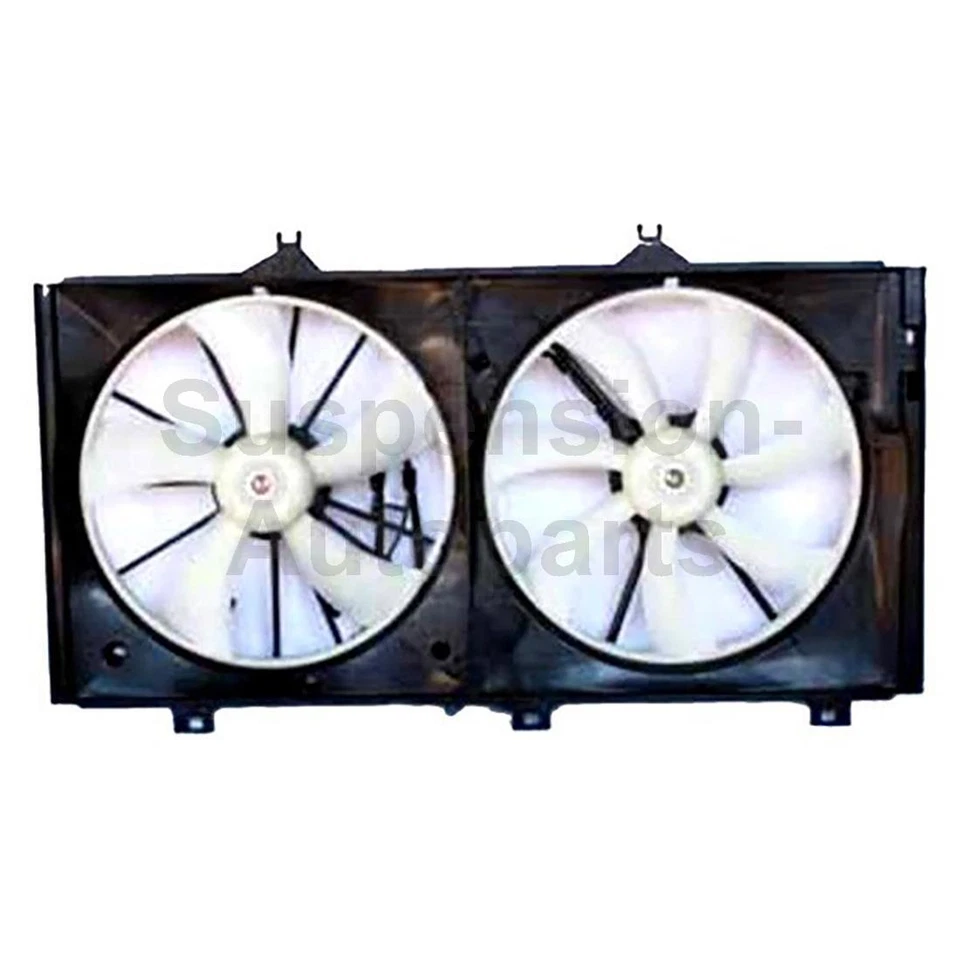 Ventilador de radiador y condensador doble TYC para Toyota Avalon_S 2005 2006 2007 2008 2009 Foto 2 de 4