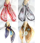 Very light, decorative, silky scarf approx 85x85cm