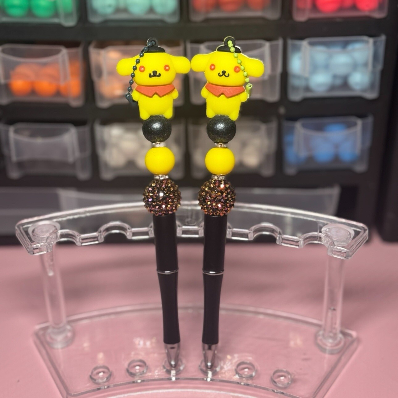 Pompompurin Handmade Sanrio Keychain Pen Cute Kawaii Writing Tool