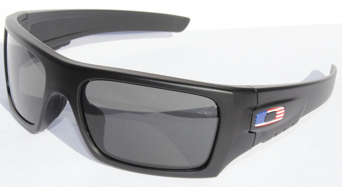 SI Det Cord USA Flag Sunglasses - Black/Grey Lenses