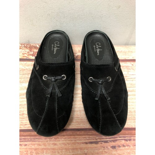 Cole Haan Air G Series Black Leather Mule Slip On Shoes Womens 7 B (9e74) - Picture 2 of 9