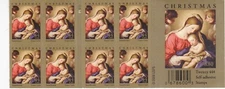 U.S. 2-SIDED BKLT PANEOF 20 SCOTT#4424a 2009 44ct CHRISTMAS MADONNA MNH P#P11111