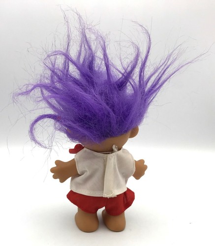 Muñeca Troll Russ LIFEGUARD de Colección con Silbato Pelo Púrpura - Imagen 3 de 5